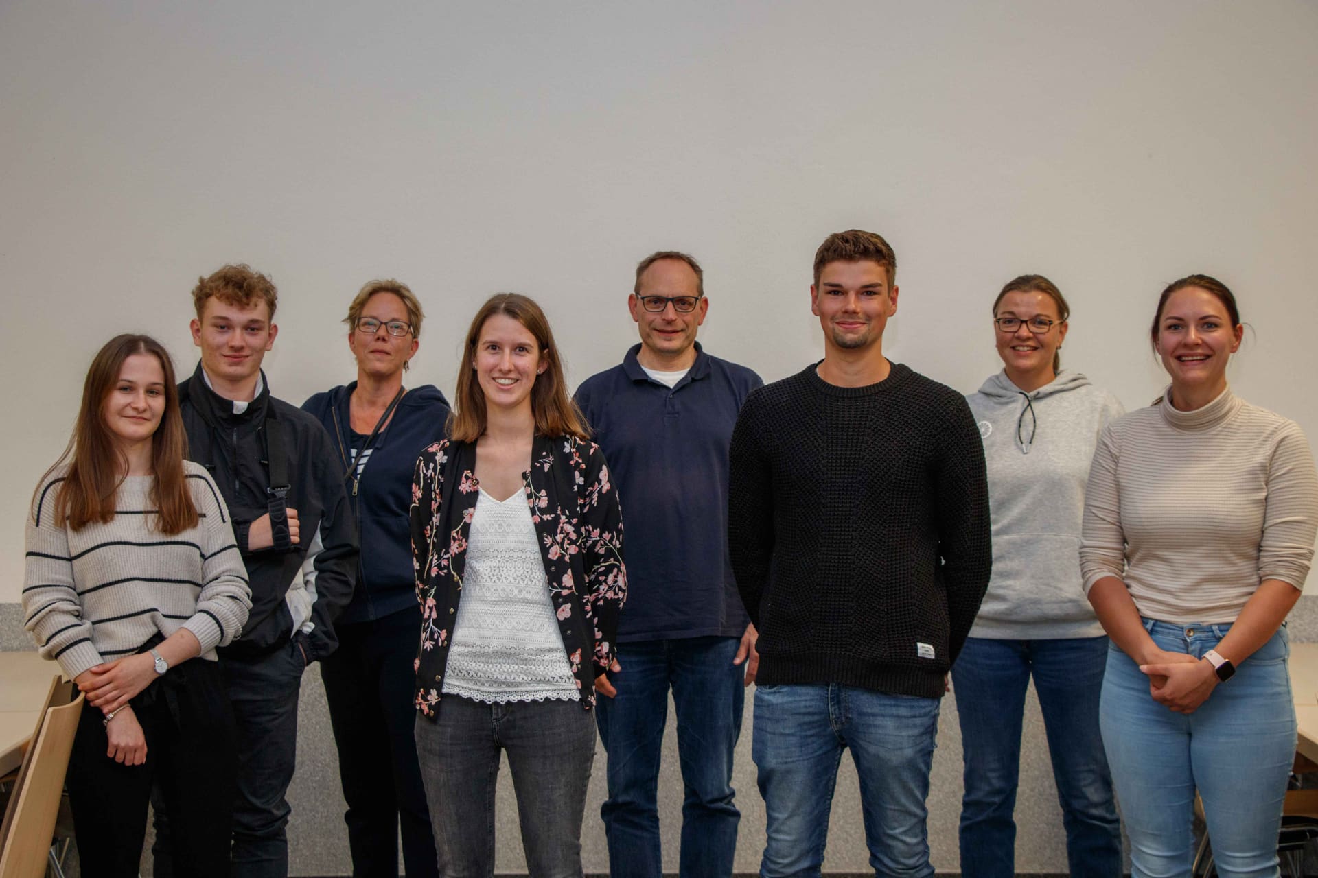 Der neue Vorstand mit Vincent Jansen und Aileen Pralle, 2021